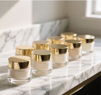 Ecofriendly Glass Cosmetic Jars Featuring Durable Glass Body Material in Multiple Capacities Ideal for Skincare Creams Lotions and Beauty Product