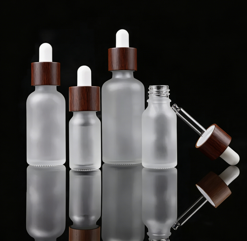 Square Glass Dropper Bottle Featuring Blank or Printed Calibration Suitable for Pharmaceuticals Cosmetics and Laboratory